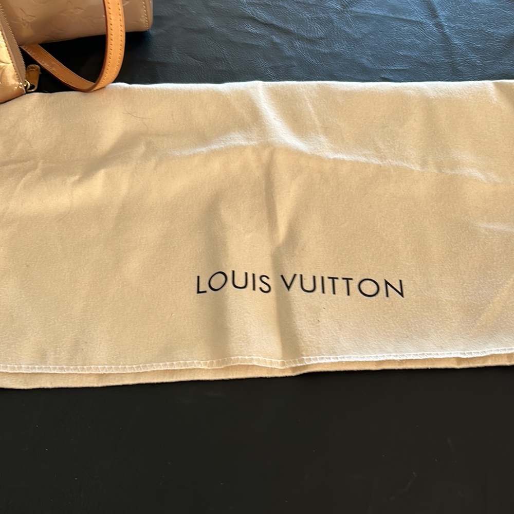 Louis Vuitton Tan Embossed Leather Bag. Dust Bag Not Included - Picture 2 of 7